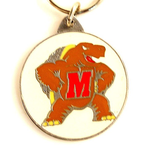 Total Blowout - Maryland Terapins Key Chains - Pewter Oval - 24 For $24.00 - Maryland Terapins