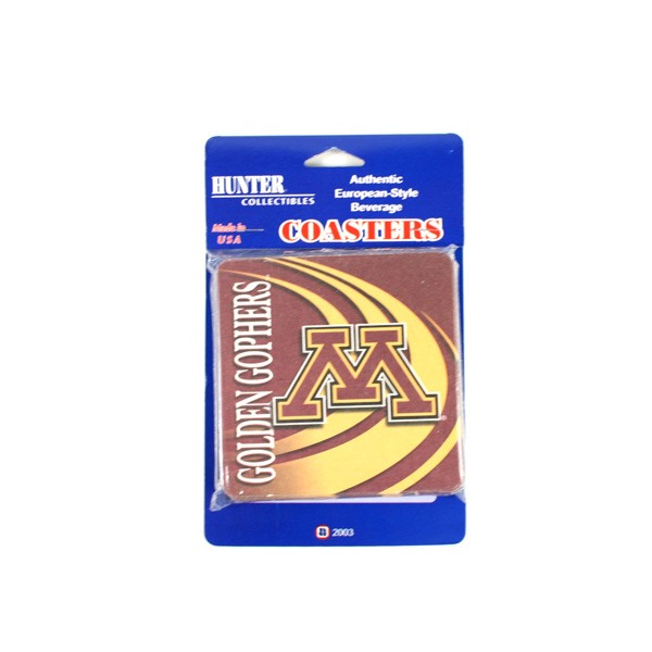 Total Blowout - Minnesota Gophers Coasters - 6Pack Perfboard Euro Style Coaster Sets - 24 Sets For $12.00 - Minnesota Gophers