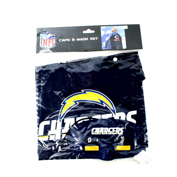 TOTAL BLOWOUT - SAN DIEGO Chargers Merchandise - Mask And Cape Sets - 12 For $6.00 - Wholesale Los Angeles Chargers Products - Chargers Merchandise