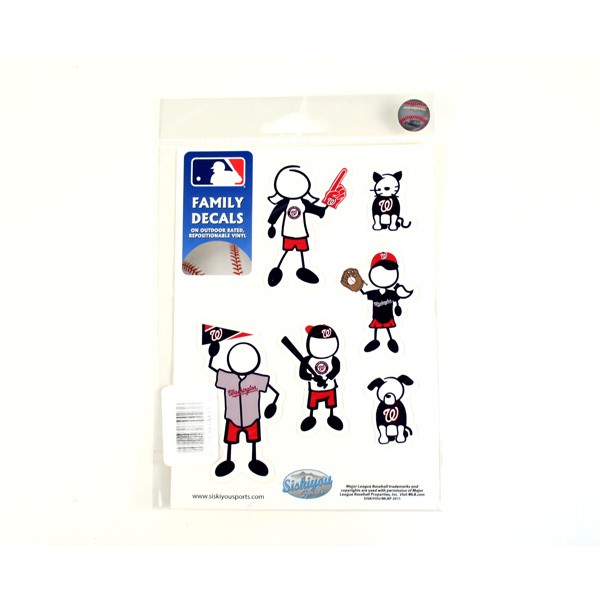 Total Blowout - Washington Nationals Decals - Family Decal Set - 12 Sets For $15.00 - Wholesale Washington Nationals Products - Nationals Products