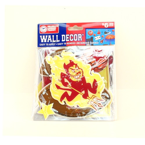 Total Closeout - Arizona State Sun Devils - Wall Decor - 12 Packs For $12.00 - Arizona State