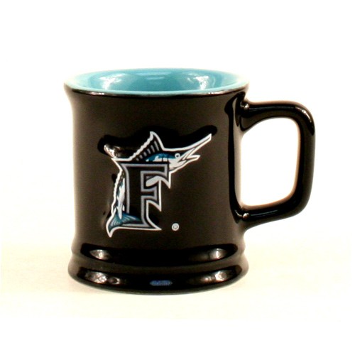 Total Closeout - Florida Marlins Shotglasses - 2OZ ShotMugs - Throwback Logo - 24 Shotglasses For $24.00 - Wholesale Miami Marlins Products - Marlins Merchandise 2