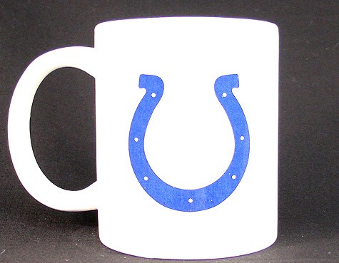 Total Closeout - Indianapolis Colts Mugs - White 11OZ - NFL Coffee Mugs -12 Mugs For $36.00 - Wholesale Indianapolis Colts Products - Colts Merchandise 2