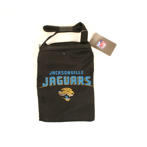 Total Closeout - Jacksonville Jaguars Bags - Jersey Zippered Fan Pouches - 12 Pouches For $12.00 - Wholesale Jacksonville Jaguars Product - Jaguars Merchandise