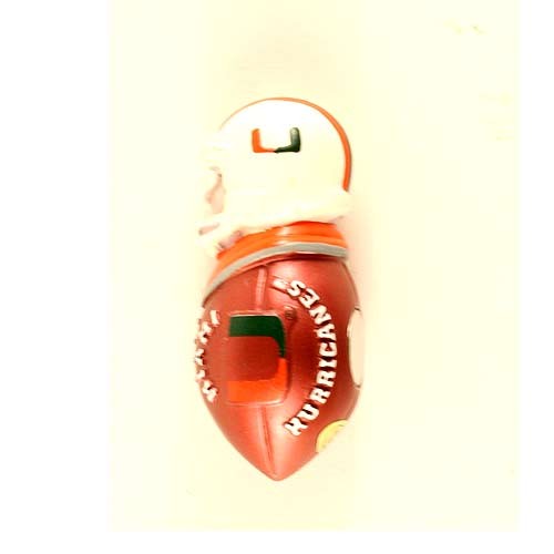 Total Closeout - Miami Hurricanes Magnets - Magnet Man - Resin Football Magnets - 24 Magnet For $12.00 - Miami Hurricanes
