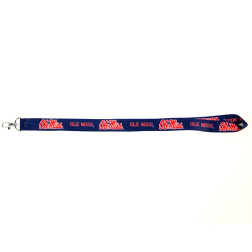 Total Closeout - OLE MISS Merchandise - HOT Market Lanyards - 24 For $24.00 - Mississippi Rebels (Ole Miss)