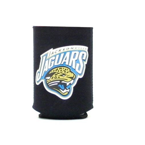 Total Closeout - Wholesale Can Huggie - Jacksonville Jaguars Black Neoprene Can Huggie - 12 For $12.00 - Wholesale Jacksonville Jaguars Product - Jaguars Merchandise 2