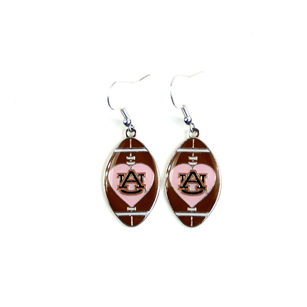 Auburn Tigers Earrings - Love Football Series - Dangle Earrings - $30.00 Per Pair - Auburn