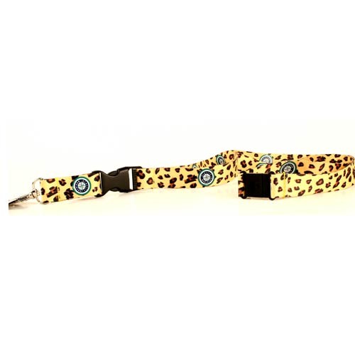 Total Overstock - Seattle Mariners - The LEOPARD Style Lanyards - 12 For $18.00 - Wholesale Seattle Mariners Products - Mariners Merchandise