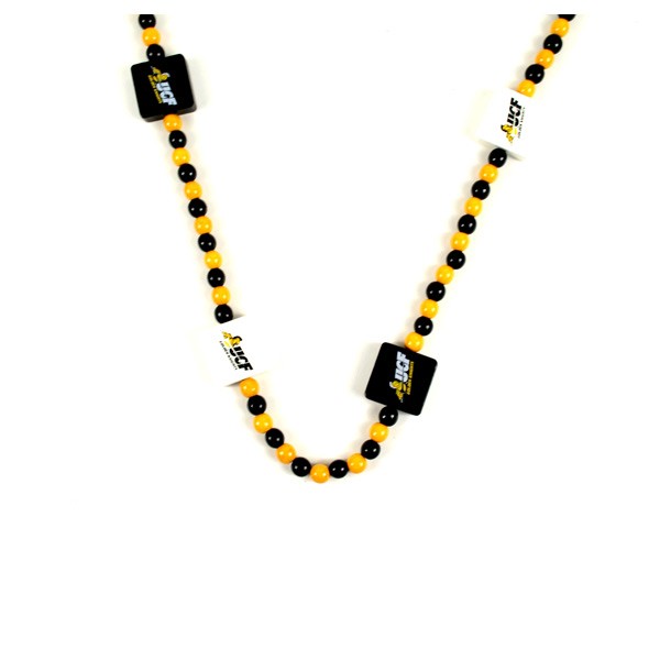 UCF Golden Knights Beads - 30" Oversized Garland/Necklaces - Wood England Style - $4.00 Each - UCF