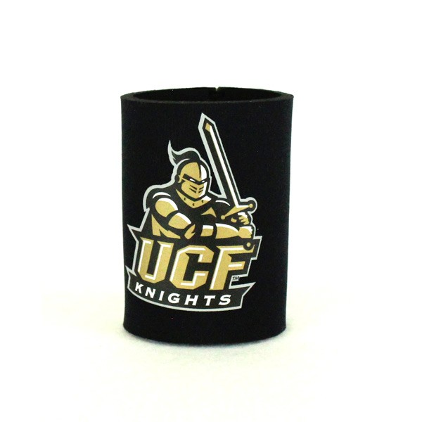 UCF Golden Knights Coozies - Flat Bottom Black Neoprene Can Coozies - 12 For $12.00 - UCF
