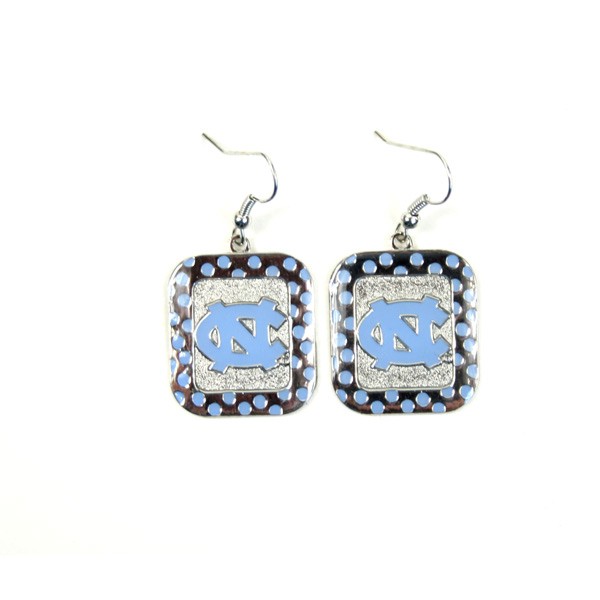 UNC Tarheels Earrings - The POLKA DOT Dangle - $3.00 Per Pair - North Carolina