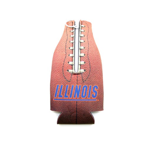 University Of Illinois - Pig Skin Style Zipper Bottle Huggies - 12 For $12.00 - Illinois