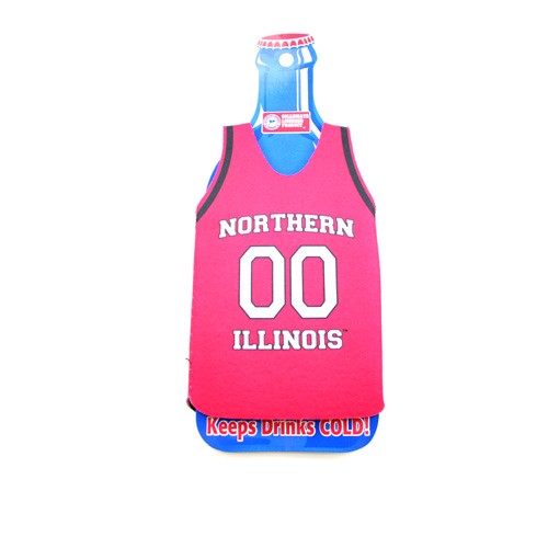 University Of Northern Illinois Bottle Huggies - Red Jersey Style Huggies - 12 For $12.00 - Illinois