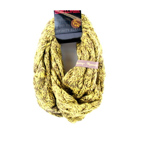 University Of Wyoming - Duo Knit Style Infinity Scarves - 2 For $15.00 - Wyoming Cowboys