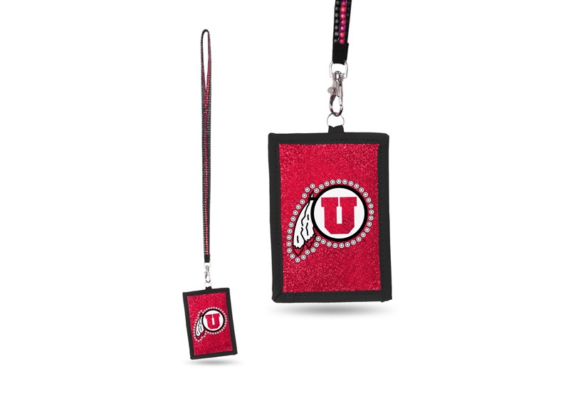 Utah Utes Bling - Bling Lanyard With ID Holder - $3.00 Each - Utah Utes