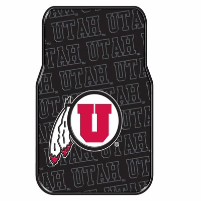 Utah Utes Car Mats - Full Size Heavyweight 2PC Set - Cardboard Hanger Packaging - $15.00 Per Set - Utah Utes