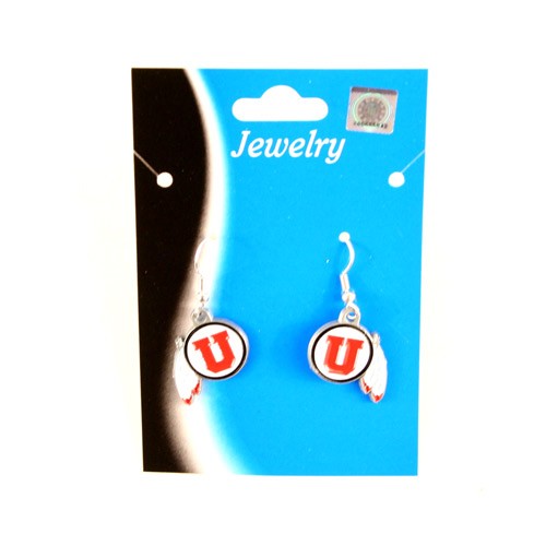 Utah Utes Earrings - Dangle Style - $2.75 Per Pair - Utah Utes