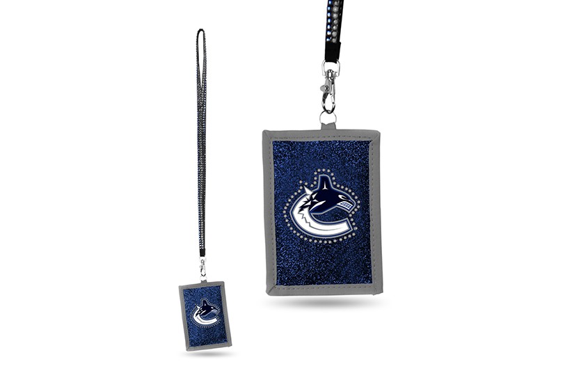 Vancouver Canucks Bling - Bling Lanyards With ID Holder Set - 12 For $30.00 - Vancouver Canucks