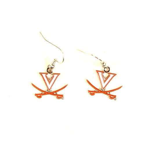 Virginia Cavaliers Earrings - AMCO Series2 Dangle Earrings - $2.75 Per Pair - Virginia Cavaliers