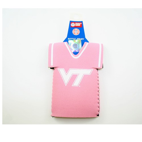 Virginia Tech Bottle Huggies - Pink Jersey Style - Neoprene Huggies - 12 For $18.00  - Virginia Tech