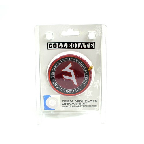 Virginia Tech Ornaments - Mini Plate Style Ornaments - 12 For $30.00 - Virginia Tech