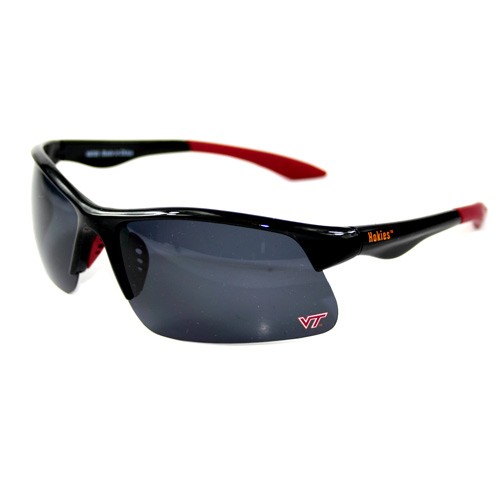 Virginia Tech Sunglasses - Cali#05 Blade Style Black - 12 Pair For $48.00 - Virginia Tech