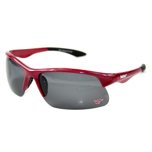 Virginia Tech Sunglasses - Cali#05 Blade Style  Red- 12 Pair For $48.00 - Virginia Tech