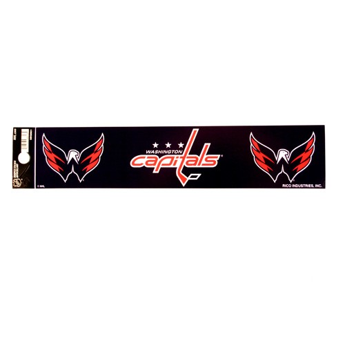 Washington Capitals Bumper Stickers - 2"x10" R Style - 12 For $12.00 - Washington Capitals