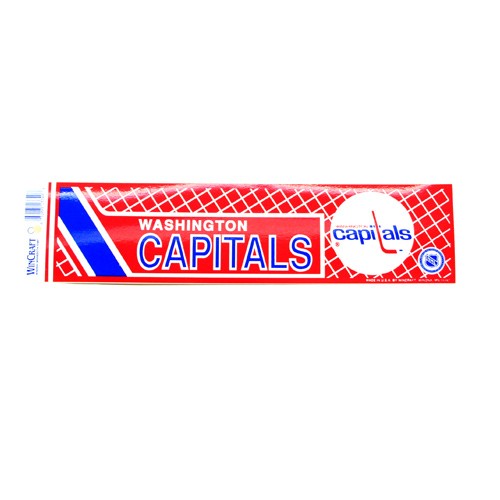 Washington Capitals Bumper Stickers - 3"x12" Win Style - 12 For $18.00 - Washington Capitals