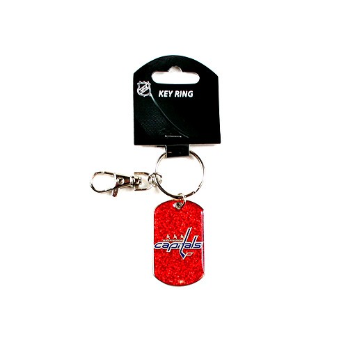Washington Capitals Keychains - Heavyweight Glitter Style Keychains - 12 For $24.00 - Washington Capitals