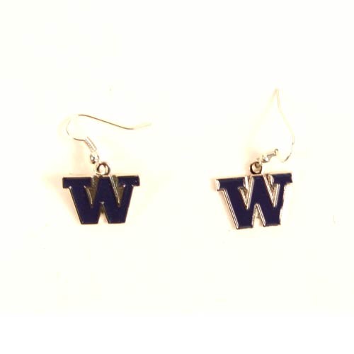 Washington Huskies Earrings - AMCO Series2 Dangle Earrings - $2.75 Per Pair - Washington Huskies