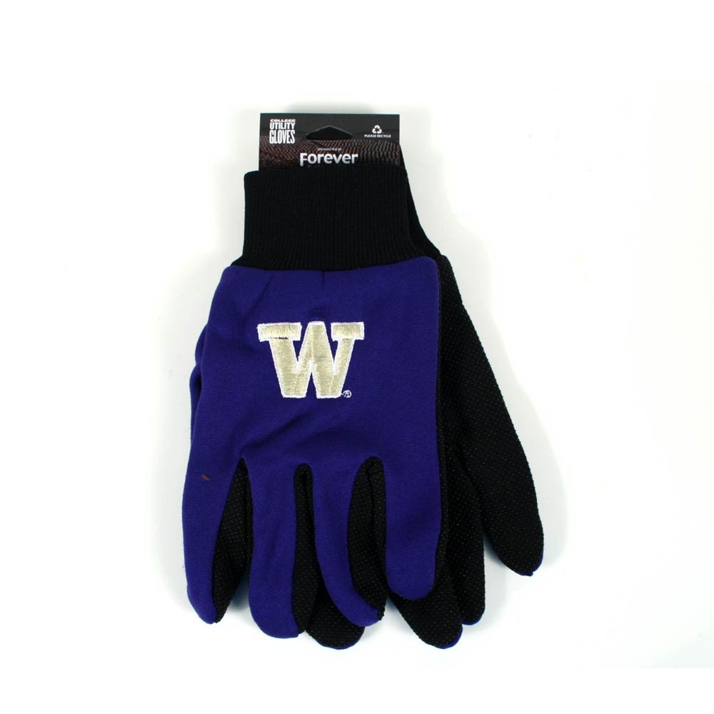 Washington Huskies Gloves - The Black Palm Series - 12 Pair For $36.00 - Washington Huskies