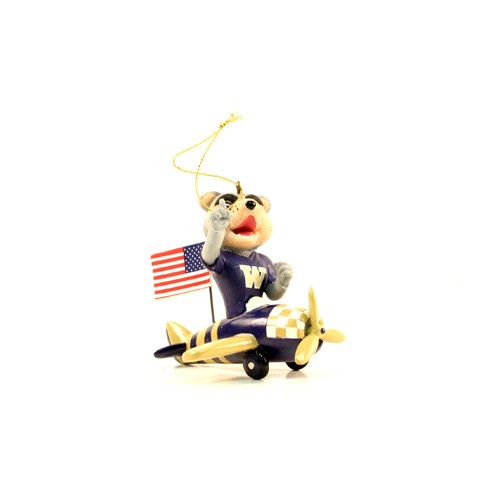 Washington Huskies Ornaments - Plane Style - 12 For $30.00 - Washington Huskies