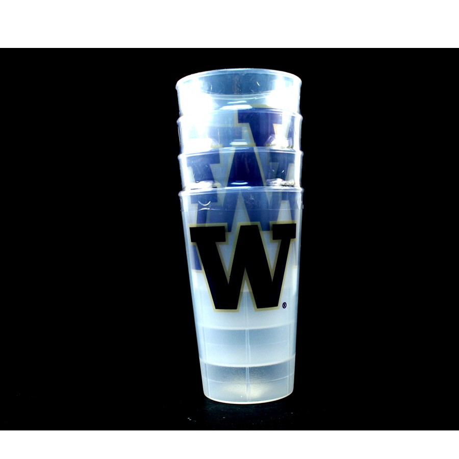 Washington Huskies Tumblers - 4Pack 16OZ Tumbler Sets - 12 Sets For $30.00 - Washington Huskies