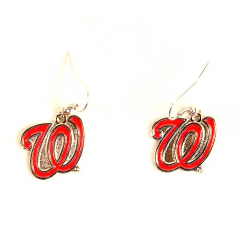 Washington Nationals Earrings - AMCO Series2 Dangle Earrings - 12 Pair For $30.00 - Wholesale Washington Nationals Products - Nationals Products