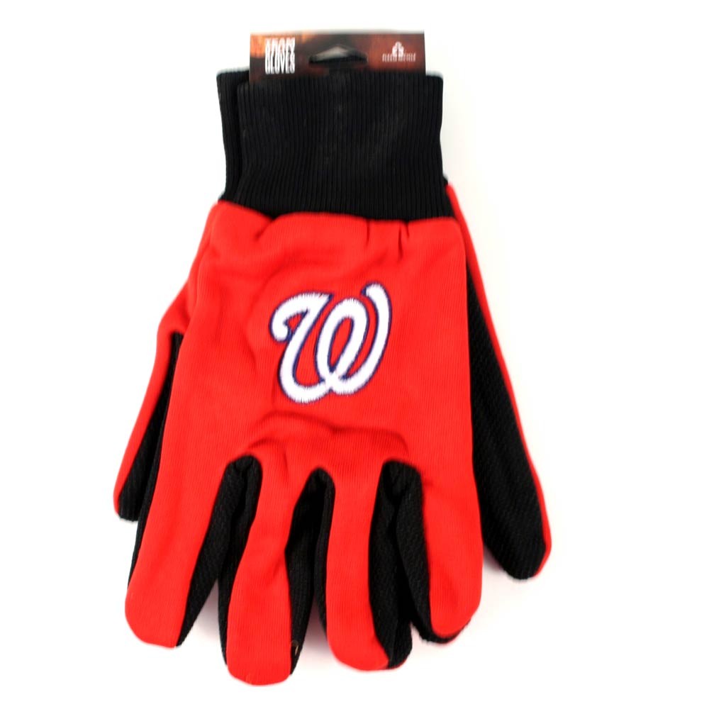 Washington Nationals Gloves - The Black Palm Series - (Pattern May Be Different Than Pictured) - 12 Pair For $36.00 - Wholesale Washington Nationals Products - Nationals Products