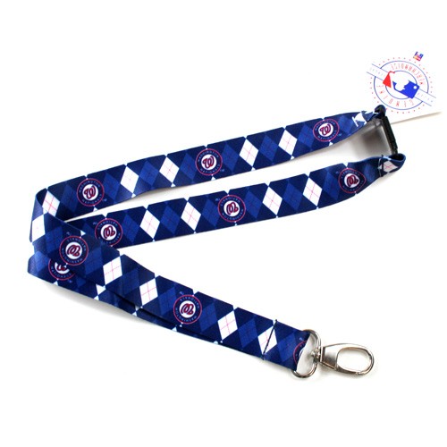 Washington Nationals Lanyards - Argyle Style Lanyards - 12 For $24.00 - Wholesale Washington Nationals Products - Nationals Products