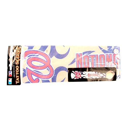 Washington Nationals Merchandise - Tattoo Arm Sleeves - 12 For $24.00 - Wholesale Washington Nationals Products - Nationals Products