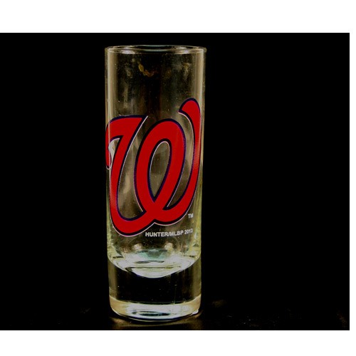 Washington Nationals Shot Glasses - 2OZ Cordial HYPE - (Pattern May Be Different Than Pictured) - $2.50 Each - Wholesale Washington Nationals Products - Nationals Products