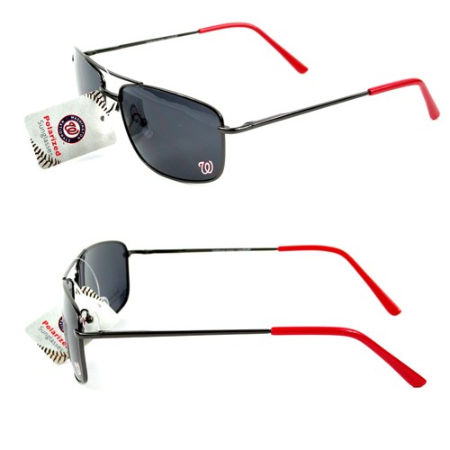 Washington Nationals Sunglasses - GunMetal Style - 12 Pair For $48.00 - Wholesale Washington Nationals Products - Nationals Products