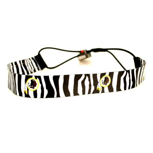 Washington Redskins - Zebra Style Headbands - 12 For $30.00 - Wholesale Washington Redskins Products - Redskins Merchandise