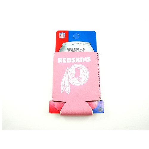 Washington Redskins Can Huggies - Pink Neoprene Style - 12 For $12.00 - Wholesale Washington Redskins Products - Redskins Merchandise