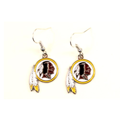 Washington Redskins Earrings - AMCO Series2 - Dangle Earrings - 12 Pair for $33.00 - Wholesale Washington Redskins Products - Redskins Merchandise