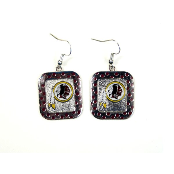 Washington Redskins Earrings - The POLKA DOT Dangle - $3.00 Per Pair - Wholesale Washington Redskins Products - Redskins Merchandise 2