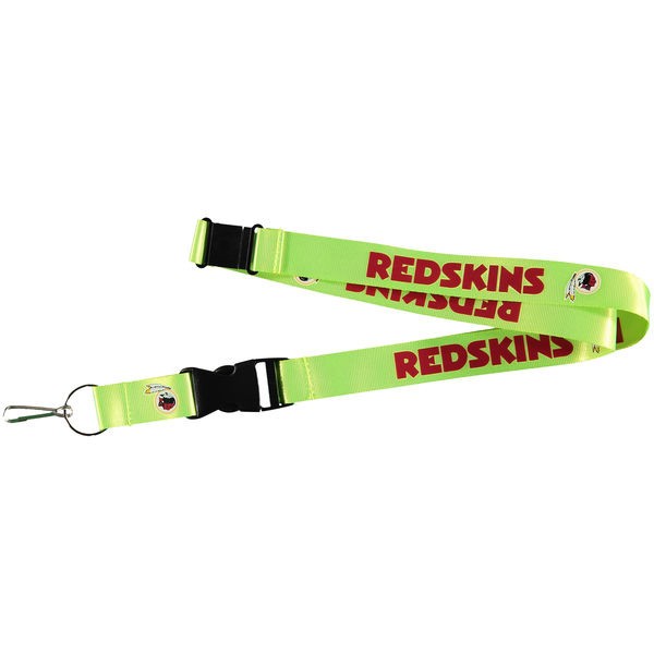Washington Redskins Lanyards - Premium 2-Sided FULL Neon - 12 For $30.00 - Wholesale Washington Redskins Products - Redskins Merchandise 2