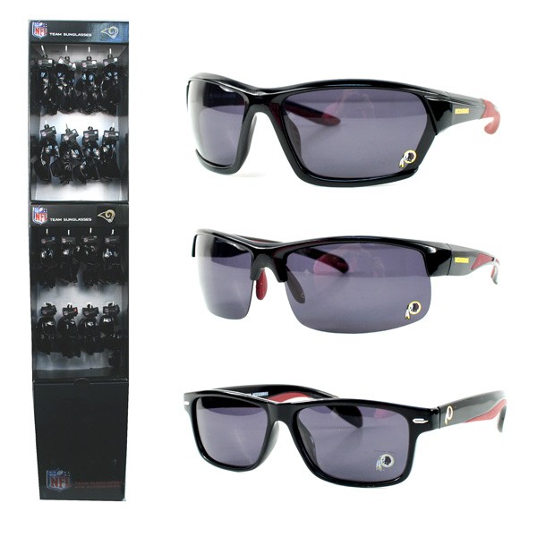 Washington Redskins Sunglasses - 48 Count Polarized Display - Assorted Style - $240.00 Per Display - Wholesale Washington Redskins Products - Redskins Merchandise 2
