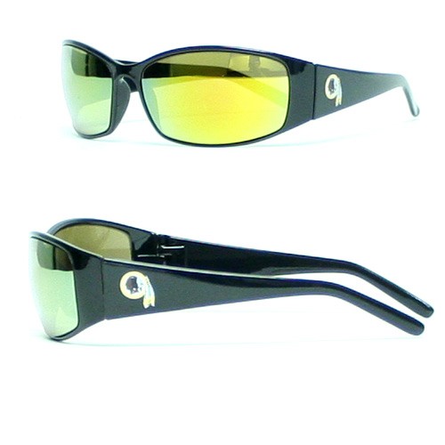 Washington Redskins Sunglasses - Black Straight Style Sunglasses - 12 Pair For $60.00 - Wholesale Washington Redskins Products - Redskins Merchandise