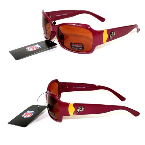 Washington Redskins Sunglasses - The Bombshell Style - Polarized - Red - 12 Pair For $60.00 - Wholesale Washington Redskins Products - Redskins Merchandise