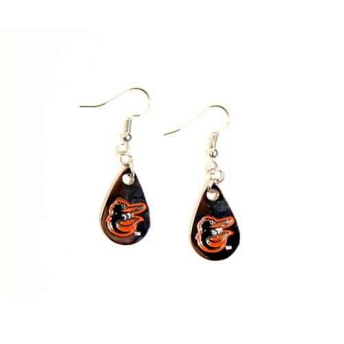 Baltimore Orioles Earrings - TEARDROP Style - $3.00 Per Pair - Wholesale Baltimore Orioles Products - Orioles Merchandise